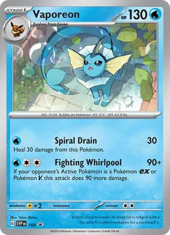Vaporeon (SVP Black Star Promos #168)