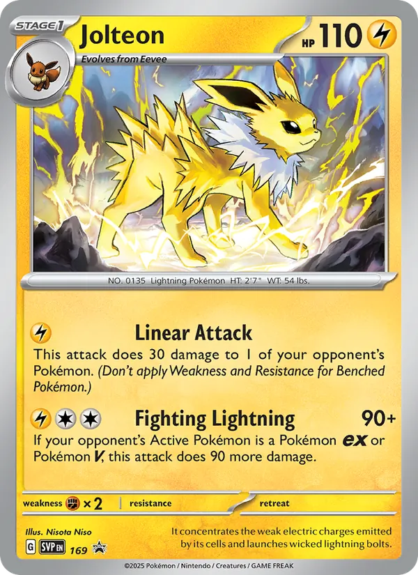 Jolteon — SVP Black Star Promos #169 (Pokémon TCG card)