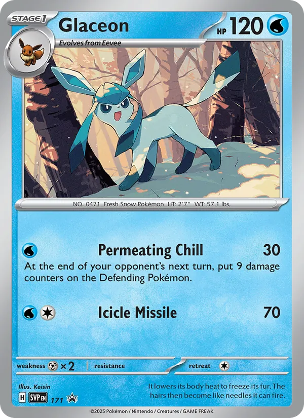 Glaceon — SVP Black Star Promos #171 (Pokémon TCG card)
