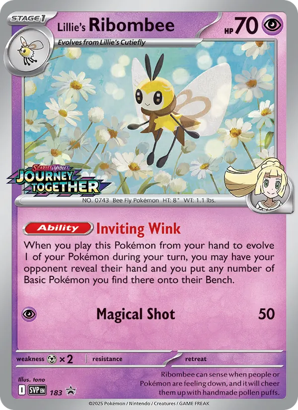 Lillie's Ribombee — SVP Black Star Promos #183 (Pokémon TCG card)