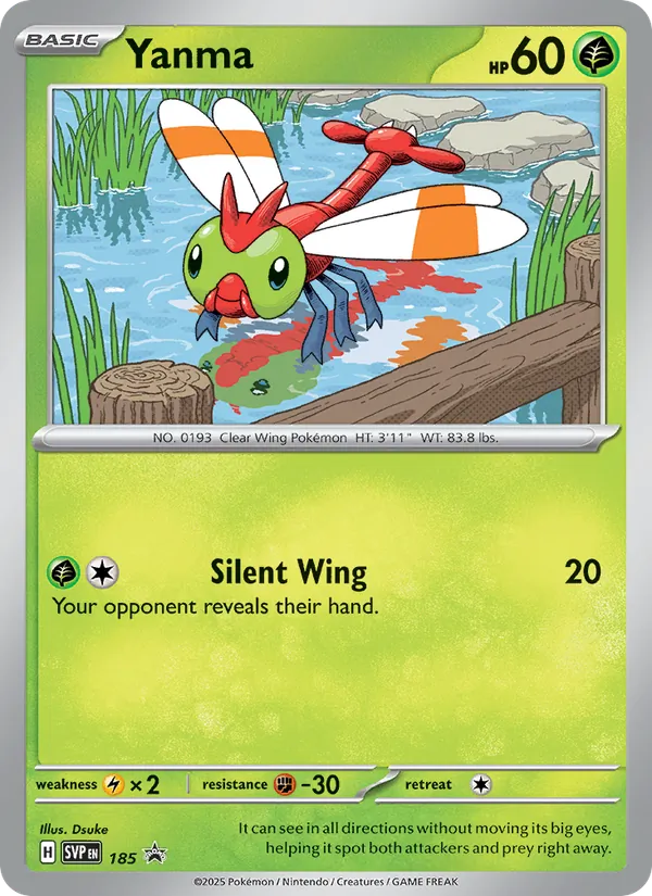 Yanma — SVP Black Star Promos #185 (Pokémon TCG card)