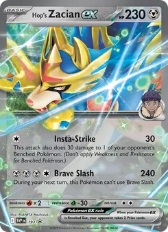 Hop's Zacian ex (SVP Black Star Promos #193)