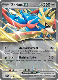 Zacian ex (SVP Black Star Promos #198)