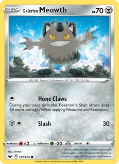 Galarian Meowth (Sword & Shield #127)