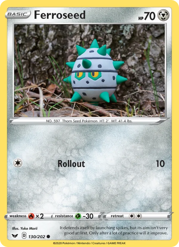 Ferroseed — Sword & Shield #130 (Pokémon TCG card)