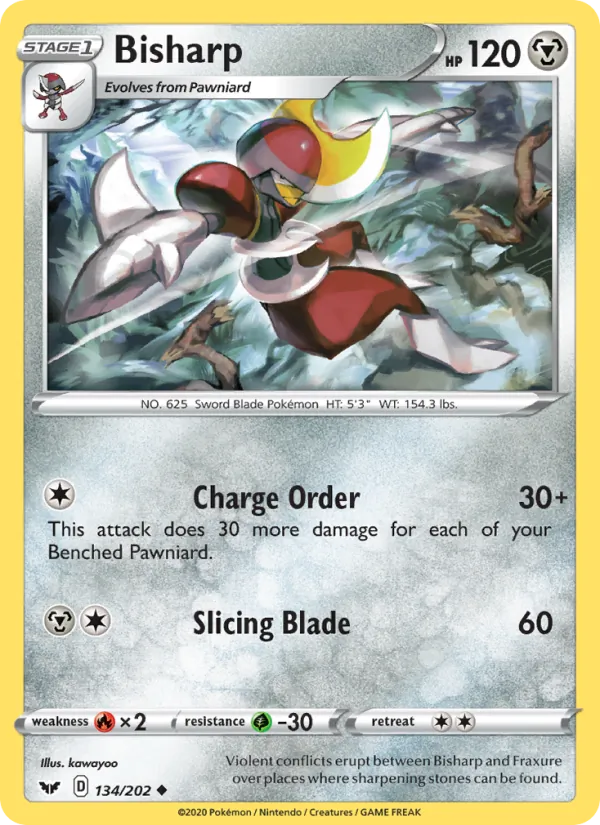 Bisharp — Sword & Shield #134 (Pokémon TCG card)
