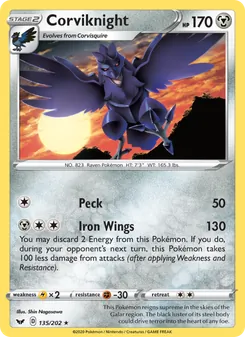 Corviknight (Sword & Shield #135)