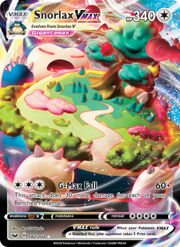 Snorlax VMAX — Sword & Shield #142 (Pokémon TCG card)