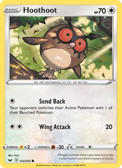 Hoothoot (Sword & Shield #143)