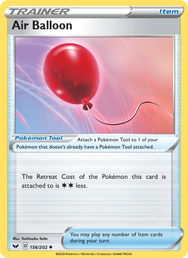 Air Balloon — Sword & Shield #156 (Pokémon TCG card)
