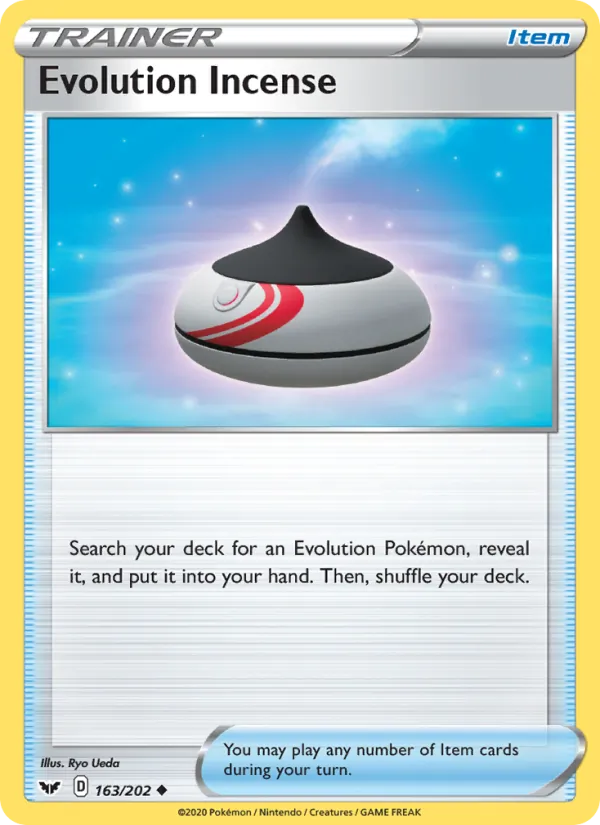 Evolution Incense — Sword & Shield #163 (Pokémon TCG card)