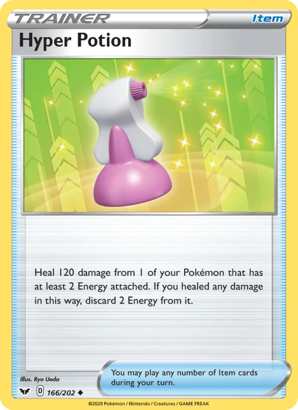 Hyper Potion — Sword & Shield #166 (Pokémon TCG card)