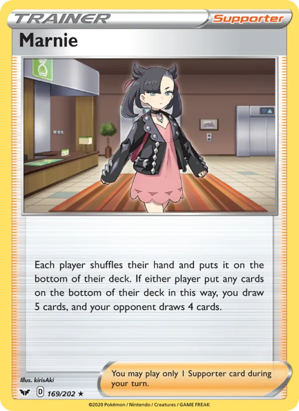 Marnie — Sword & Shield #169 (Pokémon TCG card)