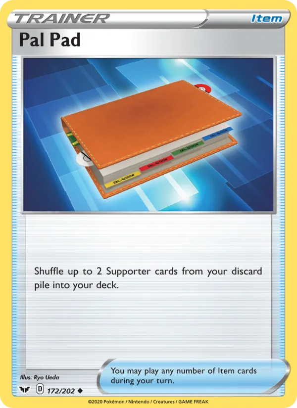 Pal Pad — Sword & Shield #172 (Pokémon TCG card)
