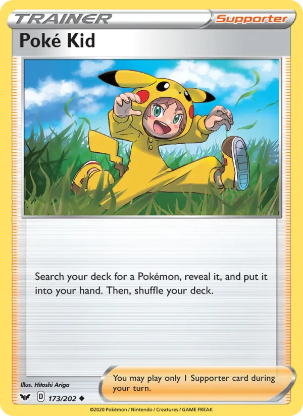 Poké Kid — Sword & Shield #173 (Pokémon TCG card)