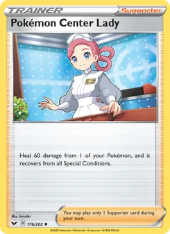 Pokémon Center Lady (Sword & Shield #176)