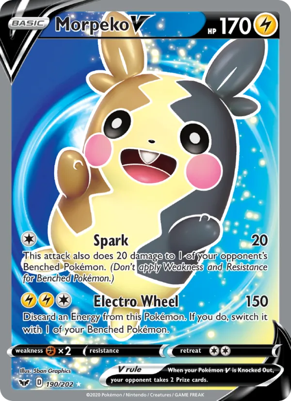 Morpeko V — Sword & Shield #190 (Pokémon TCG card)