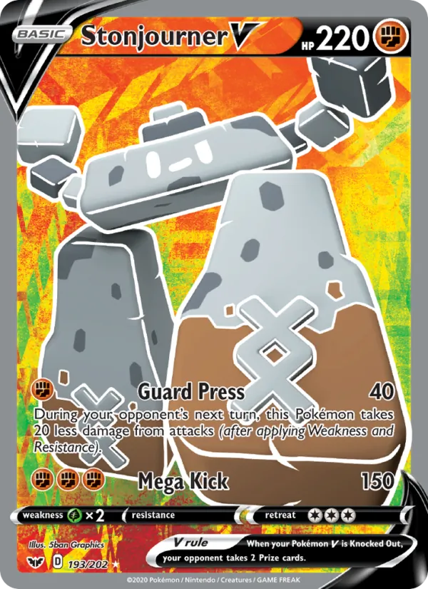 Stonjourner V — Sword & Shield #193 (Pokémon TCG card)