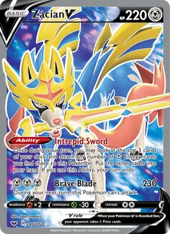 Zacian V (Sword & Shield #195)