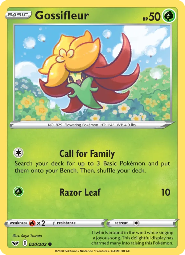 Gossifleur — Sword & Shield #20 (Pokémon TCG card)