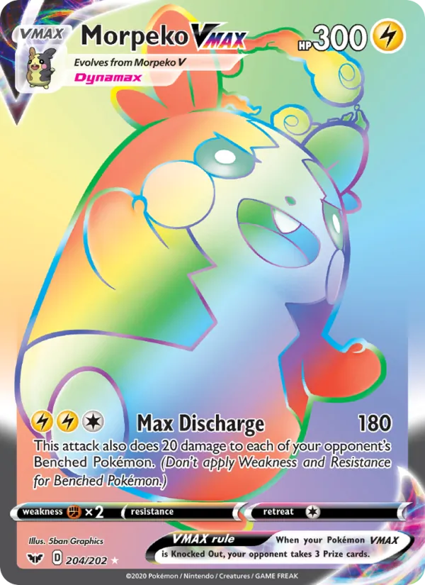Morpeko VMAX — Sword & Shield #204 (Pokémon TCG card)