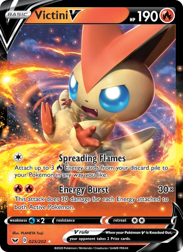 Victini V — Sword & Shield #25 (Pokémon TCG card)