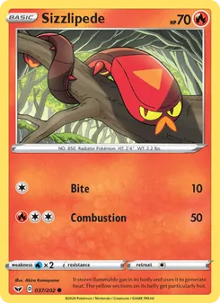 Sizzlipede (Sword & Shield #37)