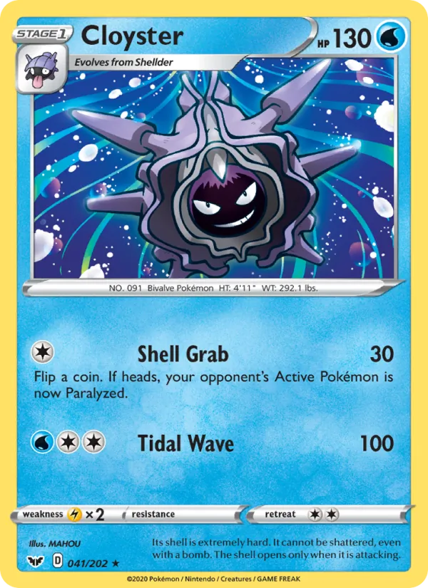 Cloyster — Sword & Shield #41 (Pokémon TCG card)