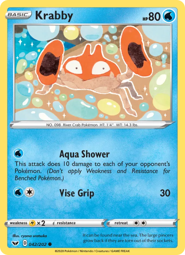 Krabby — Sword & Shield #42 (Pokémon TCG card)