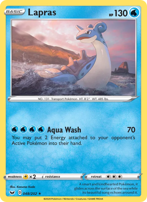 Lapras — Sword & Shield #48 (Pokémon TCG card)