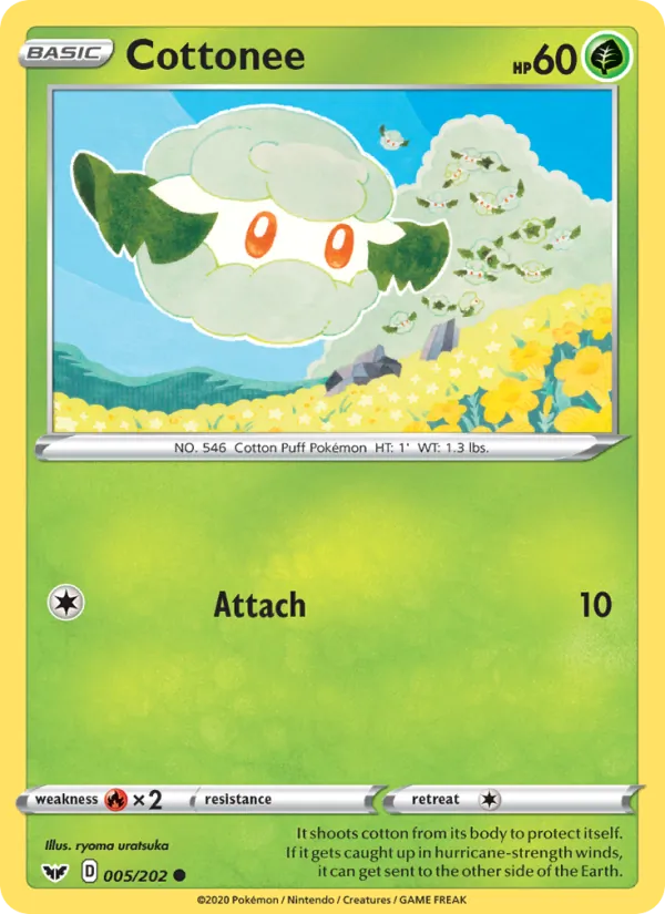Cottonee — Sword & Shield #5 (Pokémon TCG card)