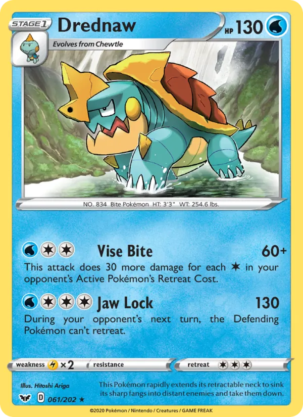 Drednaw — Sword & Shield #61 (Pokémon TCG card)