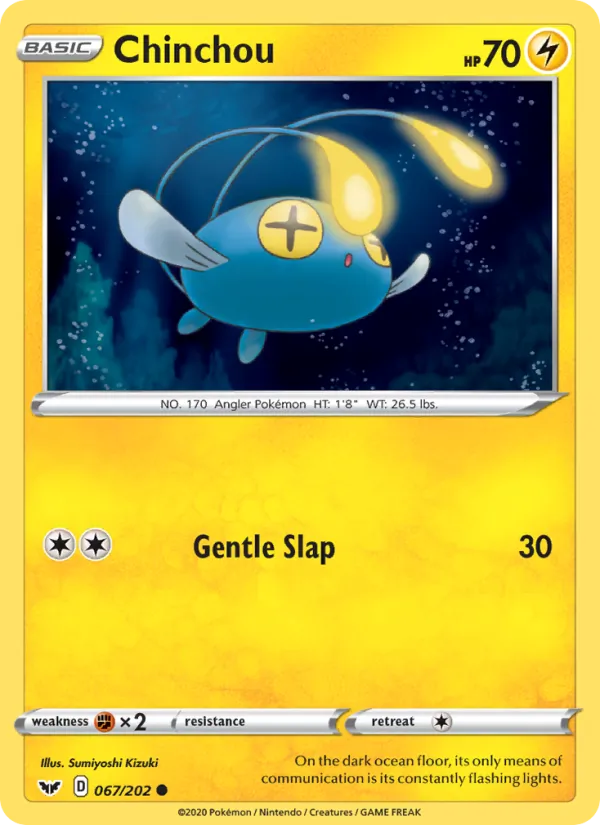 Chinchou — Sword & Shield #67 (Pokémon TCG card)