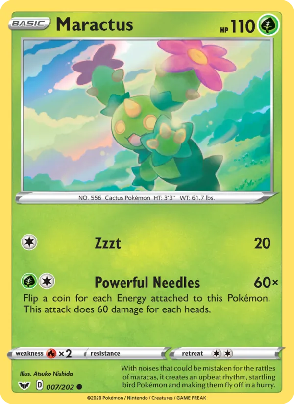 Maractus — Sword & Shield #7 (Pokémon TCG card)