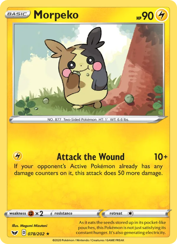 Morpeko — Sword & Shield #78 (Pokémon TCG card)