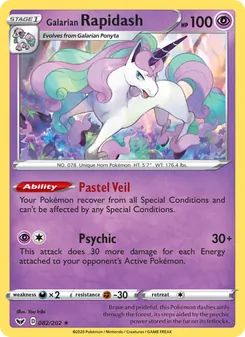 Galarian Rapidash (Sword & Shield #82)