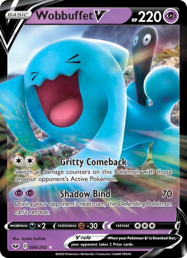 Wobbuffet V — Sword & Shield #86 (Pokémon TCG card)