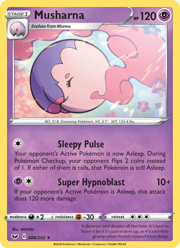 Musharna — Sword & Shield #88 (Pokémon TCG card)