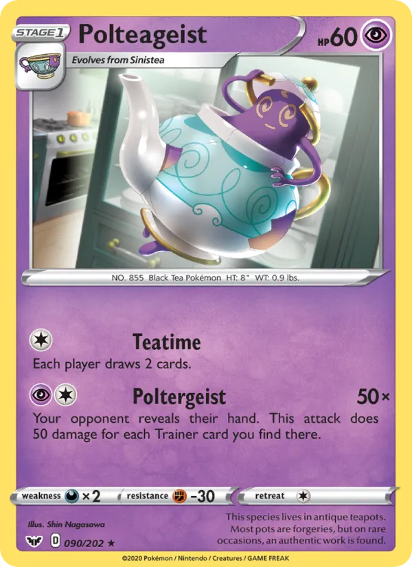Polteageist — Sword & Shield #90 (Pokémon TCG card)
