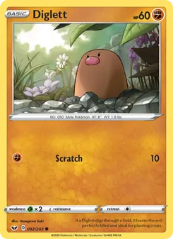 Diglett (Sword & Shield #92)