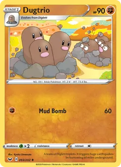 Dugtrio (Sword & Shield #93)
