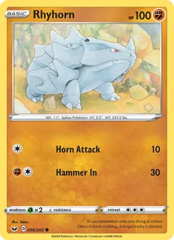 Rhyhorn (Sword & Shield #96)