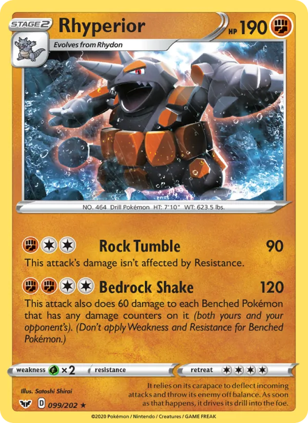 Rhyperior — Sword & Shield #99 (Pokémon TCG card)