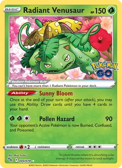Radiant Venusaur (Pokémon GO #004)