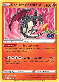 Radiant Charizard (Pokémon GO #011)