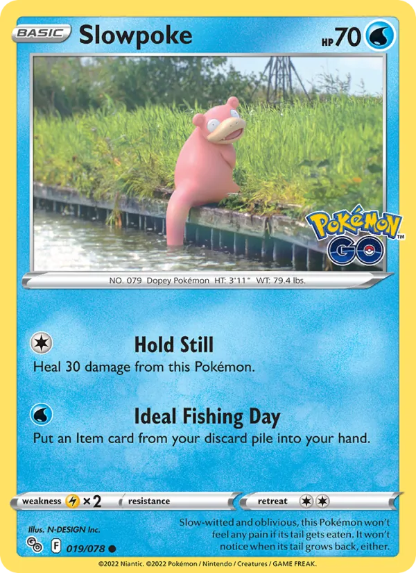 Slowpoke — Pokémon GO #019 (Pokémon TCG card)
