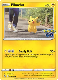 Pikachu (Pokémon GO #027)