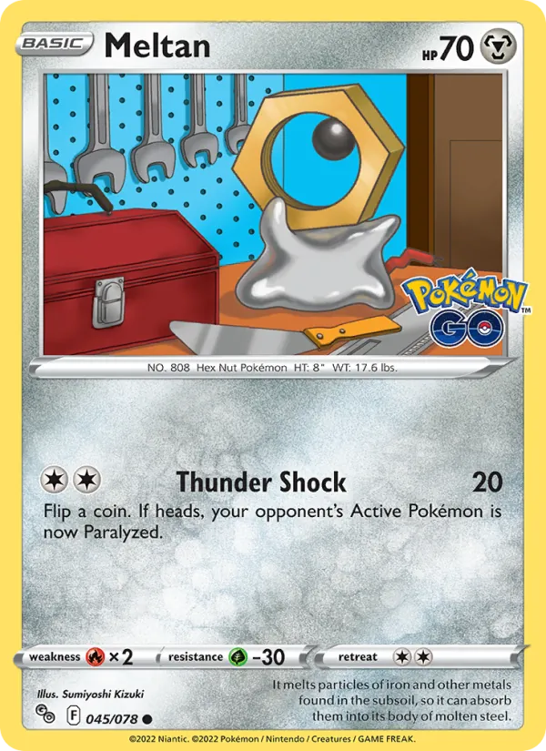 Meltan — Pokémon GO #045 (Pokémon TCG card)