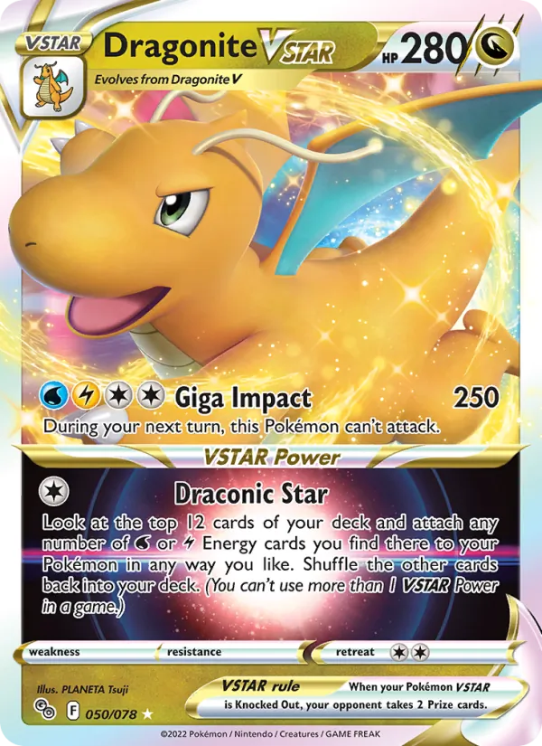 Dragonite VSTAR — Pokémon GO #050 (Pokémon TCG card)