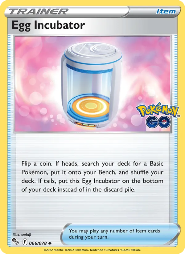 Egg Incubator — Pokémon GO #066 (Pokémon TCG card)